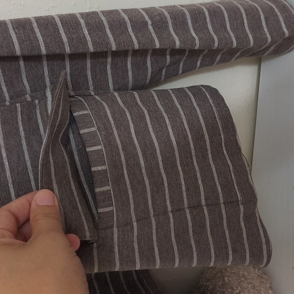 Anthropology Dolan Charcoal Striped Blazer Jacket Career Contemporary Sweater - Picture 6 of 13